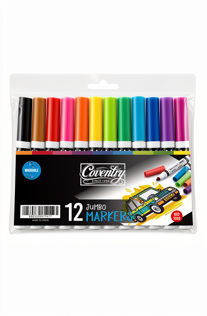 Felt Tip Pens Jumbo 12s