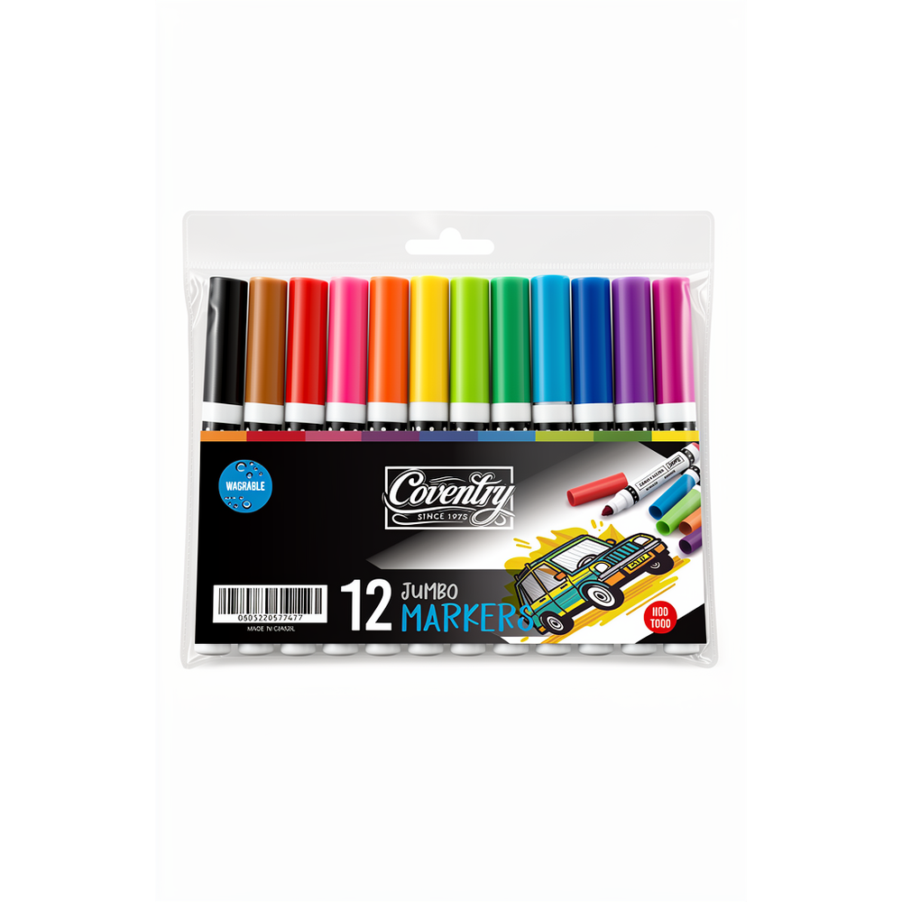 Felt Tip Pens Jumbo 12s