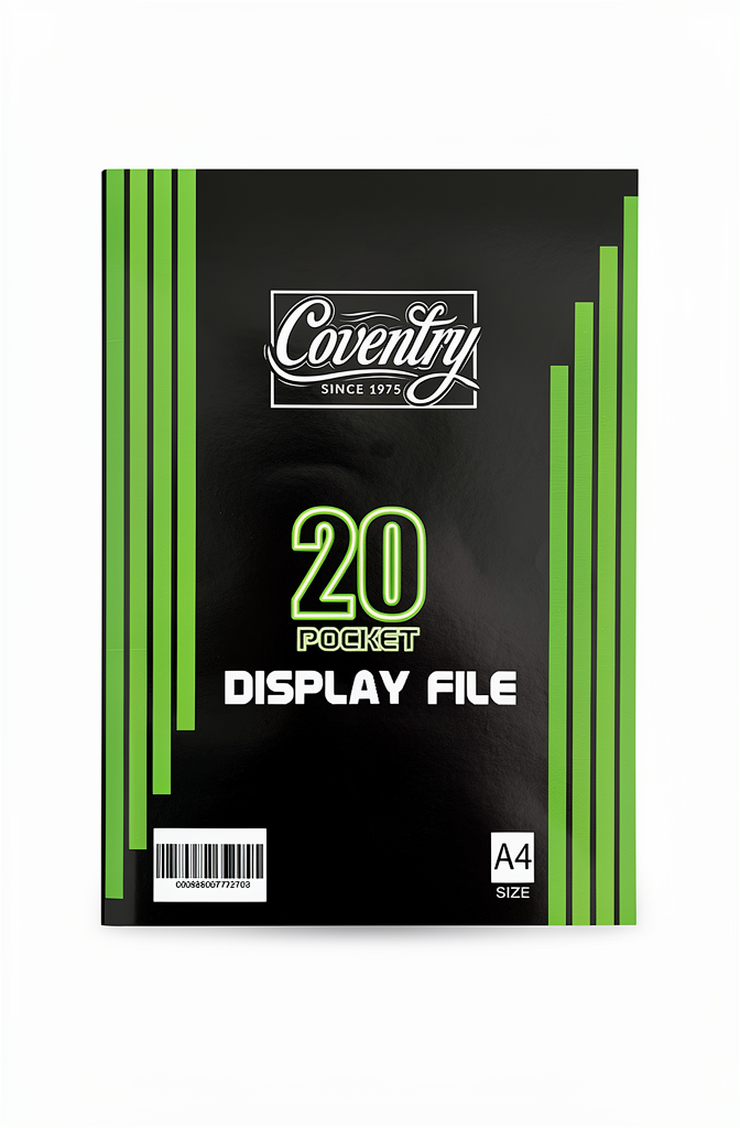 20 Pocket Display Flip File