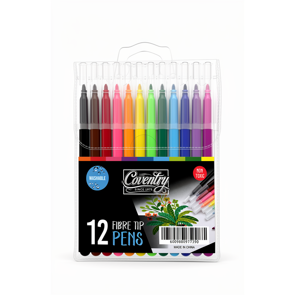 Fibre Tips Pens 12s