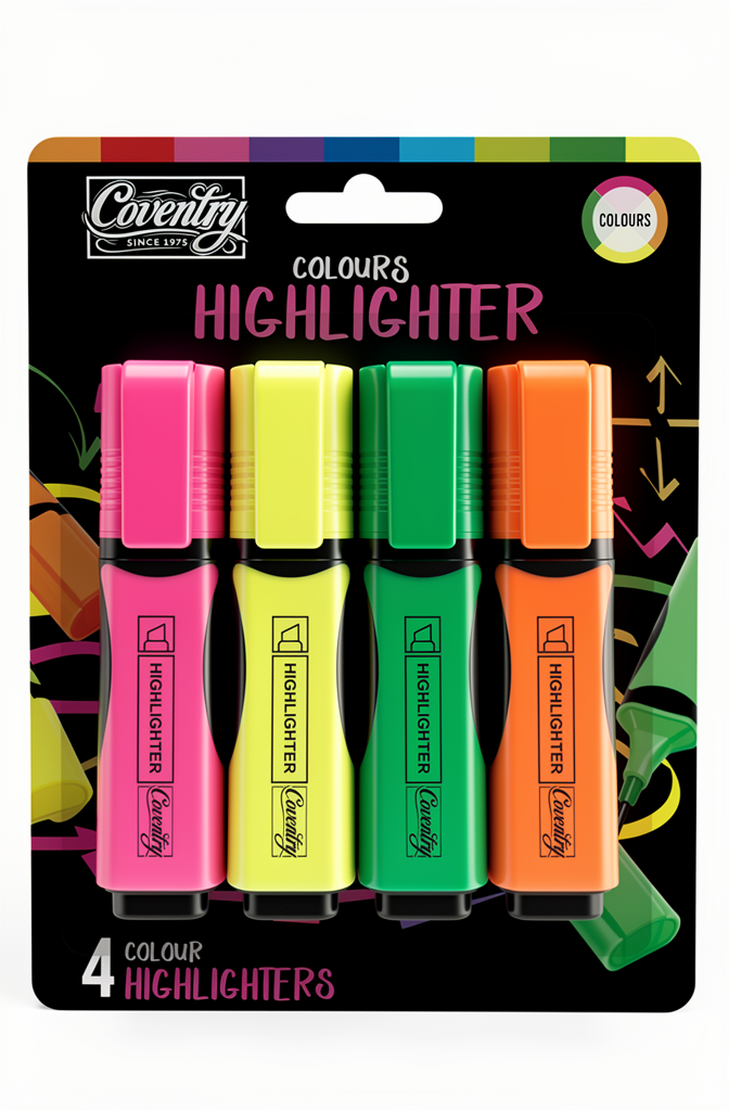 Highlighters Set 4 Pc
